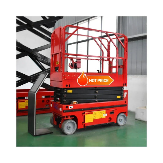 Electric Scissor Lift  Aerial Platform 6m 8m 10m 12m Skylift Mobile Lifter Scaffolding Hydraulic Scissor Lifts Trolley 30 Ft Good Vibrations