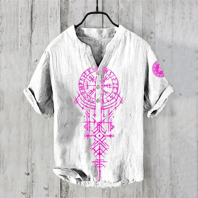 Spring and Summer Men's and Women's Shirts Independent Station Casual Hawaiian Style Shirts Men's Tops 100% Linen New Hot Sale Good Vibrations