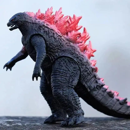 24cm Godzilla King of Monsters Runaway Mechanical Red lotus Planet Godzilla Action Figure Collection Model Toy Kid Birthday Gift Good Vibrations