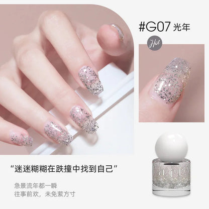 Nail Polish No Bake Quick Dry Lasting Non-peeling Nail Polish No Smell Summer White Light Bulb Nutrition Foot Nails Art Tools Good Vibrations