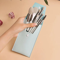 Mini Brush 8-Piece Makeup Bag Portable concealer powder brush set soft fur make-up tool Good Vibrations