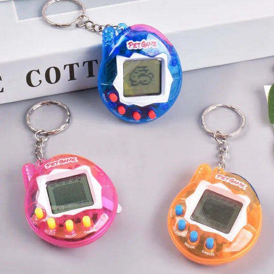 1PC Transparent Electronic Pets Tamagotchi Nostalgic 168 Pets In One Virtual Cyber Digital Nostalgic Funny Toys Pixel Funny Play Good Vibrations