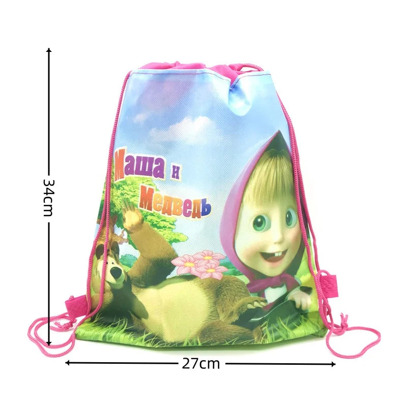 Girl and the Bear Birthday Decorations Disposable Tableware Tablecloth Cup Plate Napkin Balloons Baby Shower kids Party Favors Good Vibrations