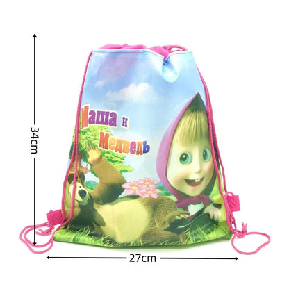 Girl and the Bear Birthday Decorations Disposable Tableware Tablecloth Cup Plate Napkin Balloons Baby Shower kids Party Favors Good Vibrations