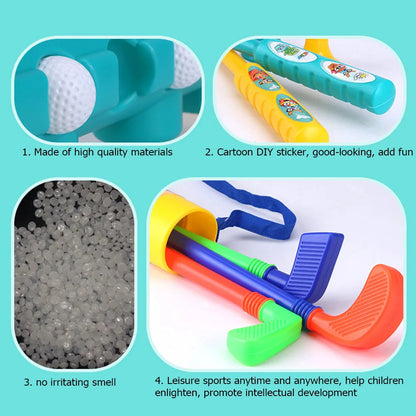 Mini Putter Golf Club Toy Funny Sports Golf Clubs Set Parent Child Educational Activities Outdoor Sports Game Toy Good Vibrations