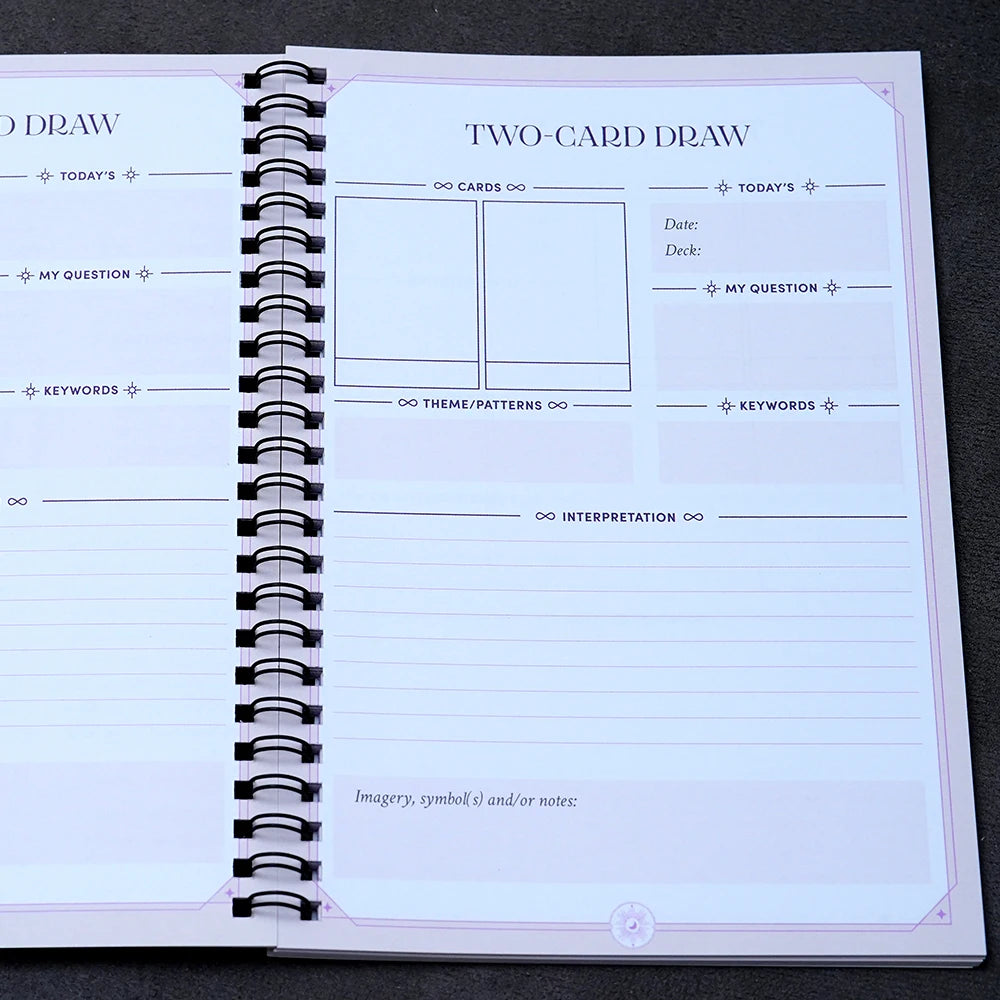 Tarot Journal 68 Pages Card Readings Spreads Major Arcana Cards Study Sheet Tarot Reading Mental Healing Decision-Making Astrolo Good Vibrations
