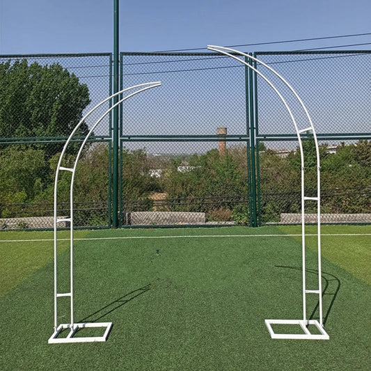 Wedding Metal Backdrop Arch Stage Party Welcome Decoration wrought iron Flower Stand Horn Door Arc Home Climbing Vines Stand Good Vibrations