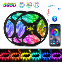 RGB LED Strip Light SMD 5050 USB Remote&APP Control Bluetooth Flexible Tape Diode Ribbon for TV Backdrop Living Room Bedroom Good Vibrations