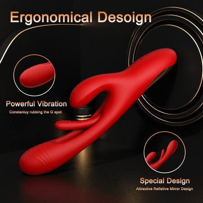 Women Clitoris Stimulator Powerful Rabbit Dildo Vibrator 
