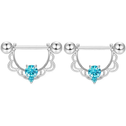 Pink Heart Nipple Piercing Barbell Set Shiny Crystal Nipple Rings Bulk For Women Flower Nippel Jewelry Pack Piercing Teton Lots Good Vibrations Adult Super Store