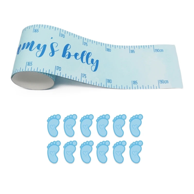 How Big is Mommy's Belly? Includes 1 Mommy's Belly Measuring Tape and 12 Stickers, Gender Neutral Fun Baby-Shower Game Good Vibrations