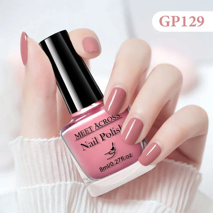 8ml Water-Based Nail Polish 48 Colors Long Lasting Quick Drying No Need of Lamp to Cure Nail Supplies Vernis for Nails Manicure Good Vibrations
