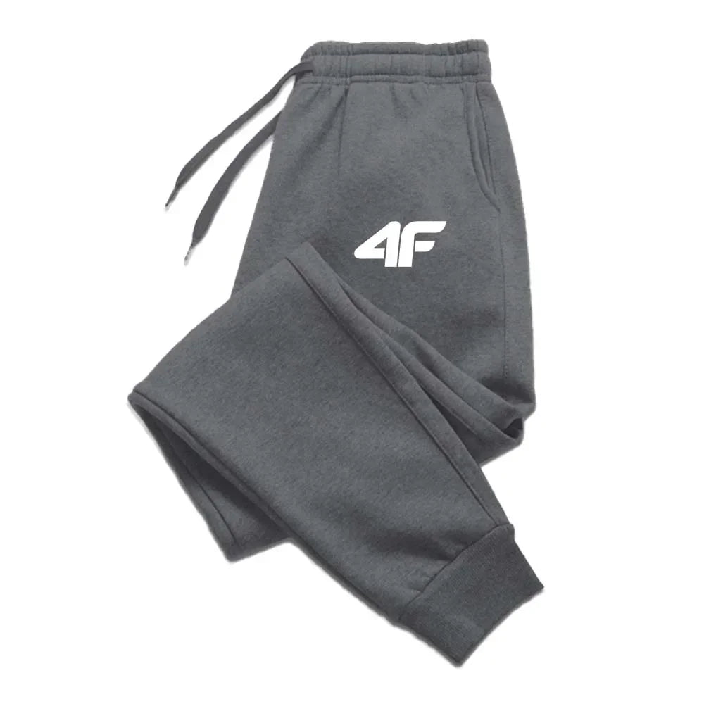 4F Men's Creativity Printed Jogging Pants, Fitness Joggers, Running Pants, Training Sport Trousers, Sportswear Sweatpants, Good Vibrations