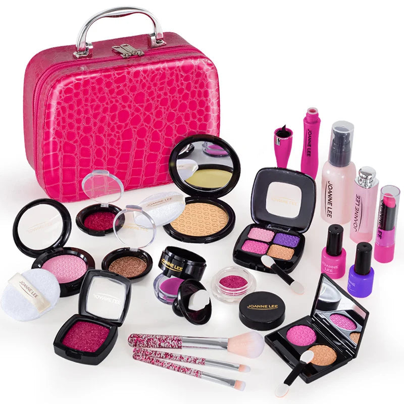 Kids Toys Simulation Cosmetics Set Pretend Makeup Toys Girls Play House Simulation Make up Educational Toys for Girls Fun Game Good Vibrations