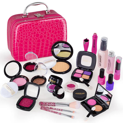 Kids Toys Simulation Cosmetics Set Pretend Makeup Toys Girls Play House Simulation Make up Educational Toys for Girls Fun Game Good Vibrations