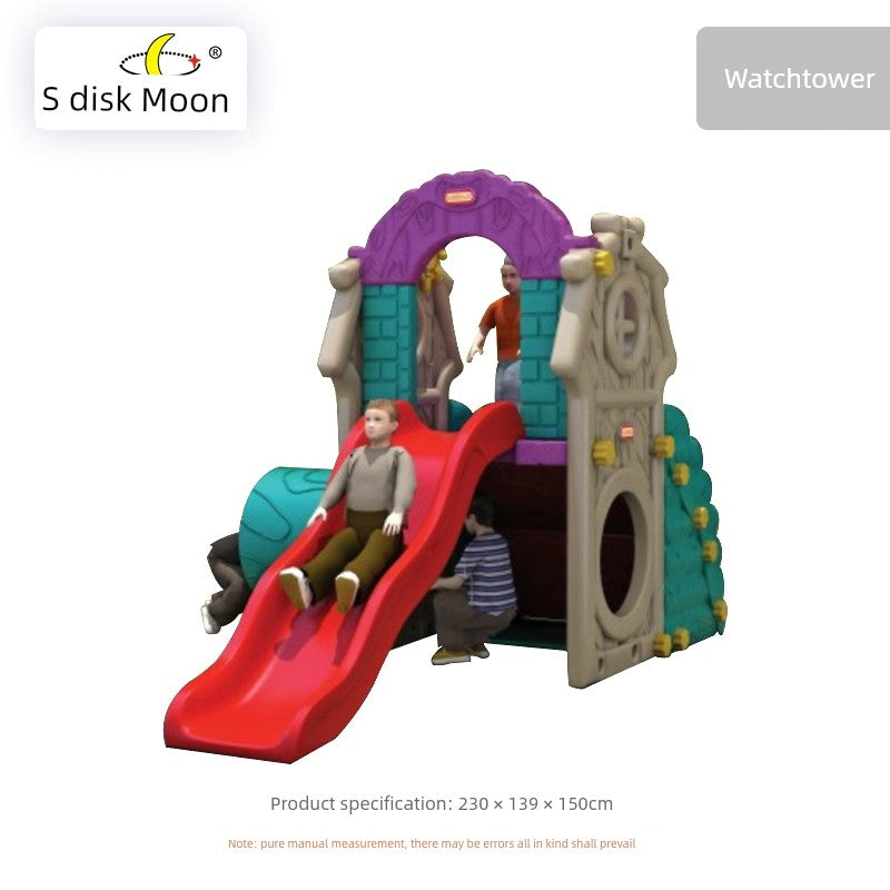 Kids' Playhouse Outdoor Play House Toys Indoor Multifunctional Small House Slide Combination Mushroom House Amusement Park Good Vibrations