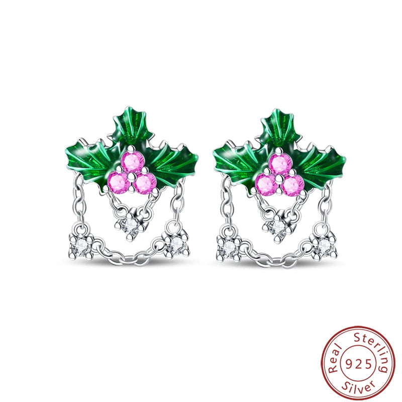 Women's Earrings 925 Sterling Silver Ocean Cute Pet Insect Plant Multi Style Earrings Fit Anniversary Delicate Jewelry Gifts Good Vibrations