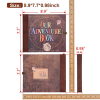 146 Pages Photo Album DIY Handmade Scrapbook Our Adventure Book Retro Kraft Album Anniversary Wedding Guest Book Memory Gift Good Vibrations