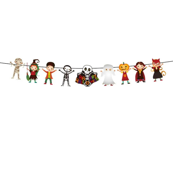 Halloween Decoration Banner for Home Living Room Decoration Halloween Party Good Vibrations