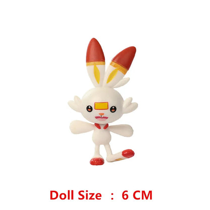 Pokemon 4-13Cm New Cartoons Movie Anime Figure Pikachu Mewtwo Charmander Blastoise Gurado Pet Action Model Toy Gifts Good Vibrations