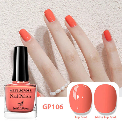 8ml Peel Off Water-Based Nail Polish Red Nails Fast Drying Long-Lasting Nail Art Polish DIY Design No Need Lamp Cure Manicure Good Vibrations