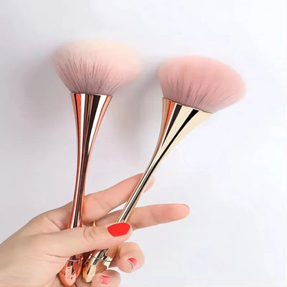 Rose Gold Powder Blush Brush Professional Make Up Brush Large Cosmetic Face Cont Cosmetic Face Cont Brocha Colorete Make Up Tool Good Vibrations