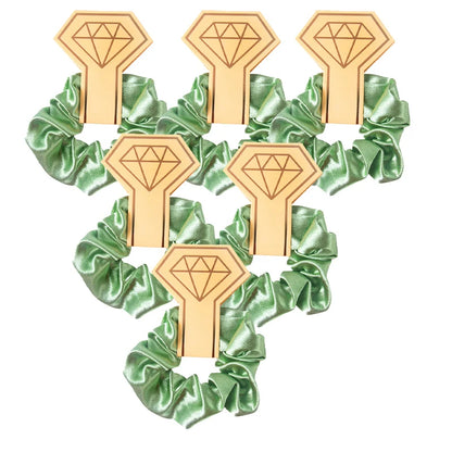 12/6pcs Wedding Bridesmaid Gifts Bridesmaid Hair Ties Scrunchies Heart Shaped Sunglasses Bachelorette Hen Party Bridal Favors Good Vibrations