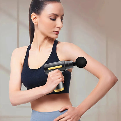 Long endurance TYPE-C mouth electric massager with six adjustable levels, silent fascia gun, multifunctional button fascia gun Good Vibrations