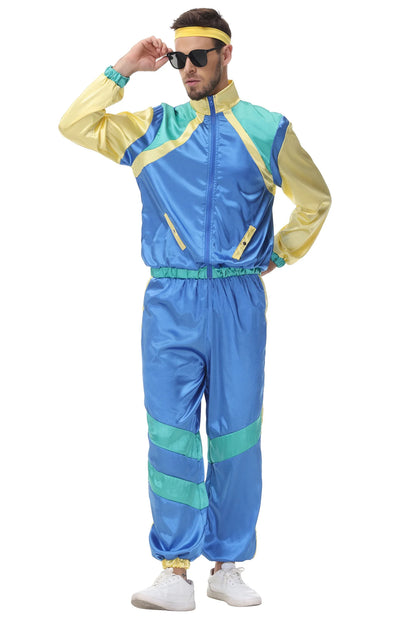 Couples Hippie Costumes for Women Male Vintage 70s 80s Rock Disco Cosplay Outfits Carnival Halloween Party Fantasia Dress Up Good Vibrations