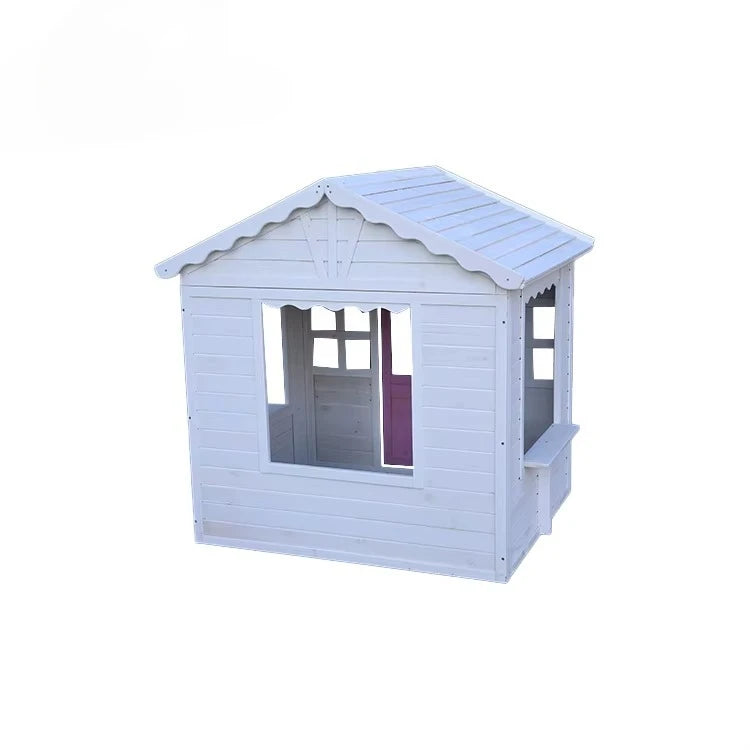 Outdoor Backyard Kindergarten Kids Role Play House Wooden Playhouse Kids Cubby House for Kids Good Vibrations