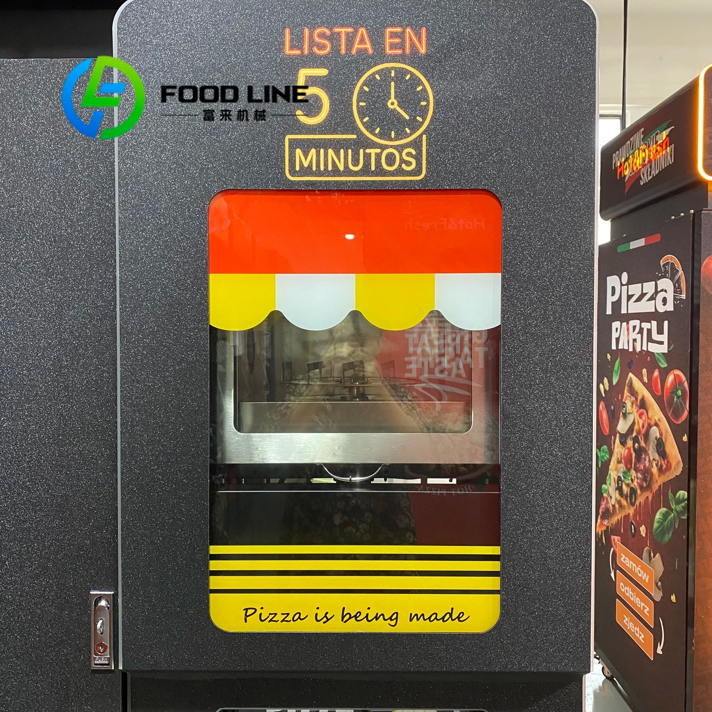 Fully Automatic Digital Touch Screen Pizza Vending Machine Smart Fresh Food for Commercial Business Hot Sale with SDK Function Good Vibrations