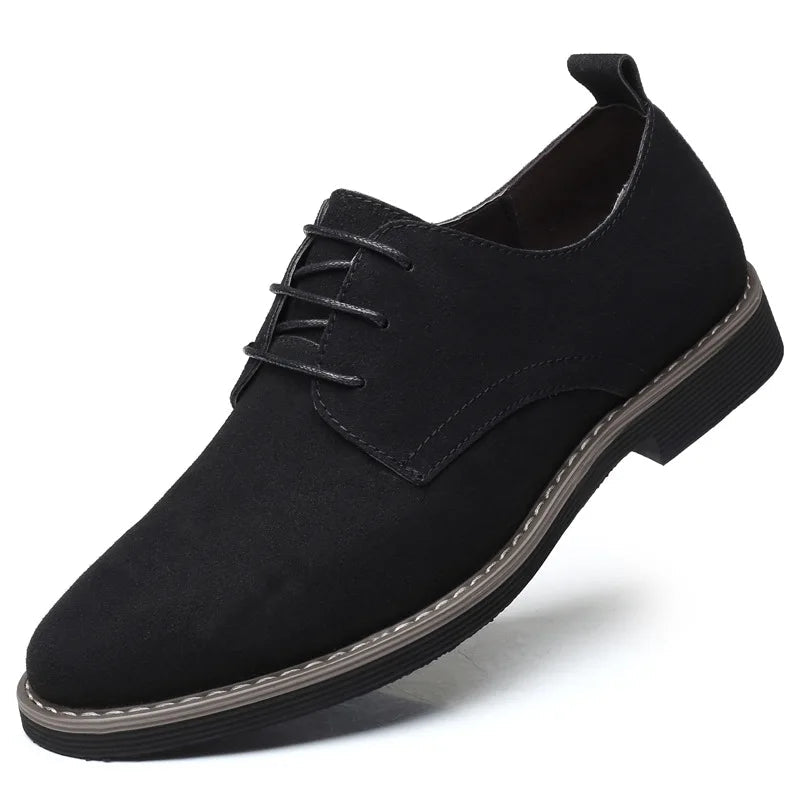 Mens Dress Shoes Legitimate Leather Shoe PU Suede Casual Men Designer Social Male Black Business Luxury Men's Wedding Summer Man Good Vibrations