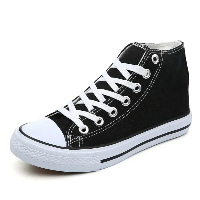 New Men and Women with The Same New Flat 2024 Comfortable Anti-slip Wear Casual Walking Breathable Vulcanized Canvas Shoes Good Vibrations