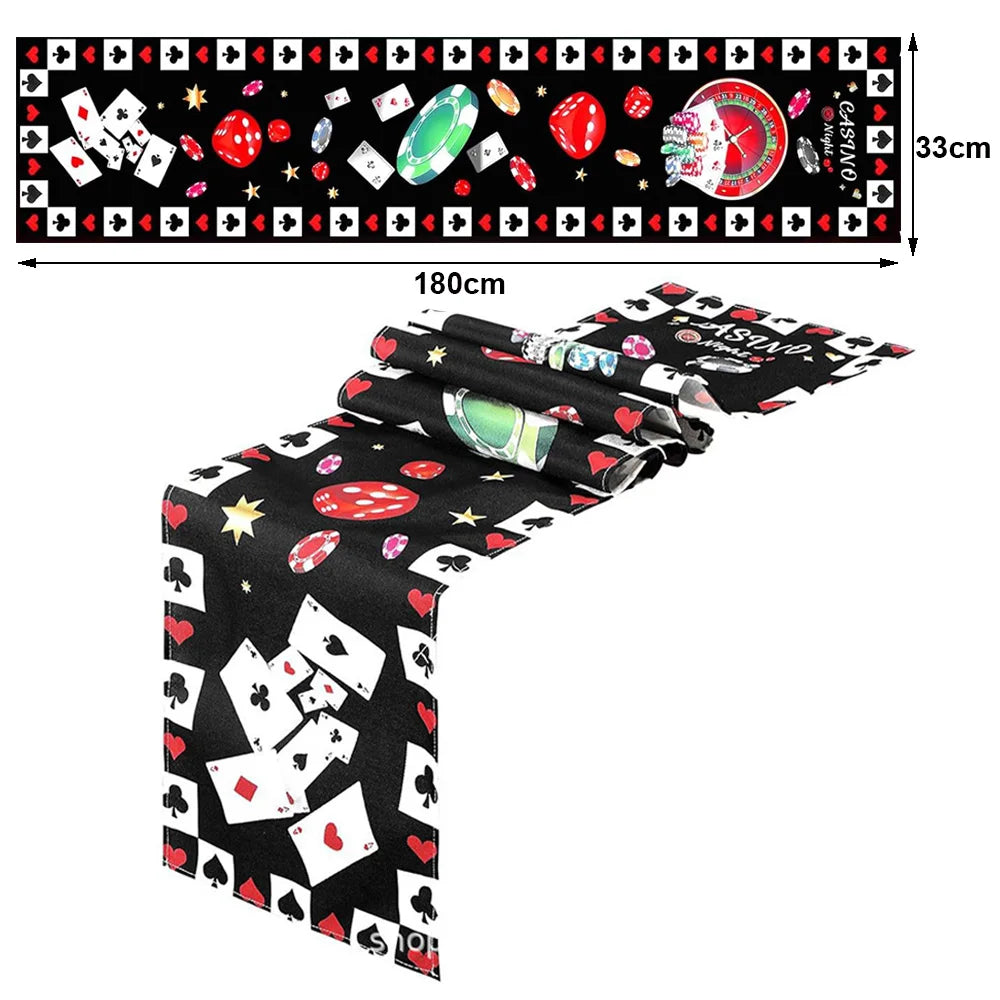 Casino Birthday Party Supplies for Adults Casino Party Decors Poker Paper Plates Cups Napkins Casino Night Vegas Supplies Favors Good Vibrations