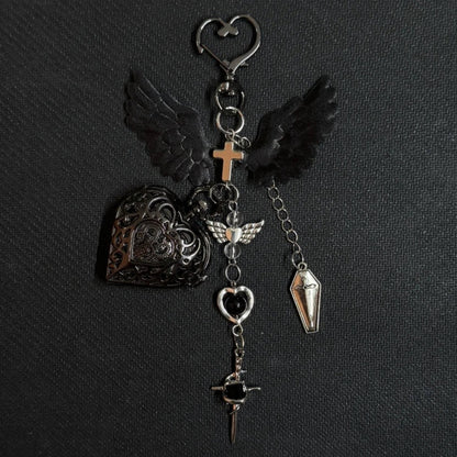 Original Hollow Heart Pocket Watch Chain keychain Design Steampunk Clock Vintage Necklace Pendant Jewelry Watch Men Women Gift Good Vibrations