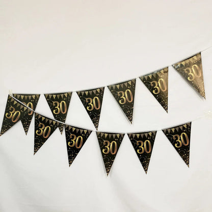 16th 60th 50 Year Happy Birthday Party Decoration Banners Supplies Good Vibrations