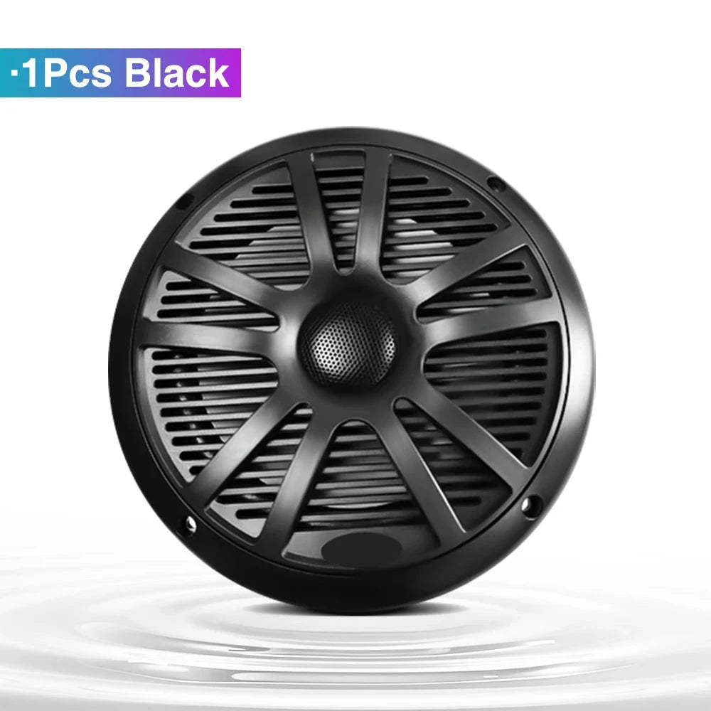 6.5 Inch 120W Marine Speakers Waterproof Weather Resistant Stereo Boat Speaker for Yachts Golf cart RV ATV UTV Ship Sauna Good Vibrations