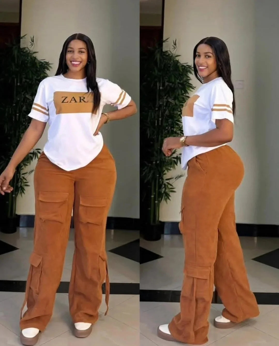 Casual Printed Multi-Pocket Workwear Set Free Shipping Women's Skirt Suiting Ensemble from Mainland China AE Stock Brand Good Vibrations