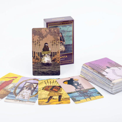 Cat Tarot A 78 Card Deck High Quality English Version Board Game for Easy and Fun Fortune Telling Perfect for Family Gatherings Good Vibrations