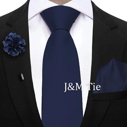Mens Ties Set Sage Green Pink Grey Brown NeckTie Pocket Square Brooch Wedding Tie Suit Accessories Fit Group Holiday Party