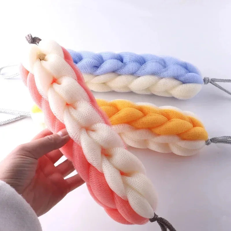 Adult Backrub Bathing Tool Scrub Strap Shower Washcloth Bast Wisp Flower Mesh Push Up Bubble Massage Brush Bath Clean Tools Good Vibrations