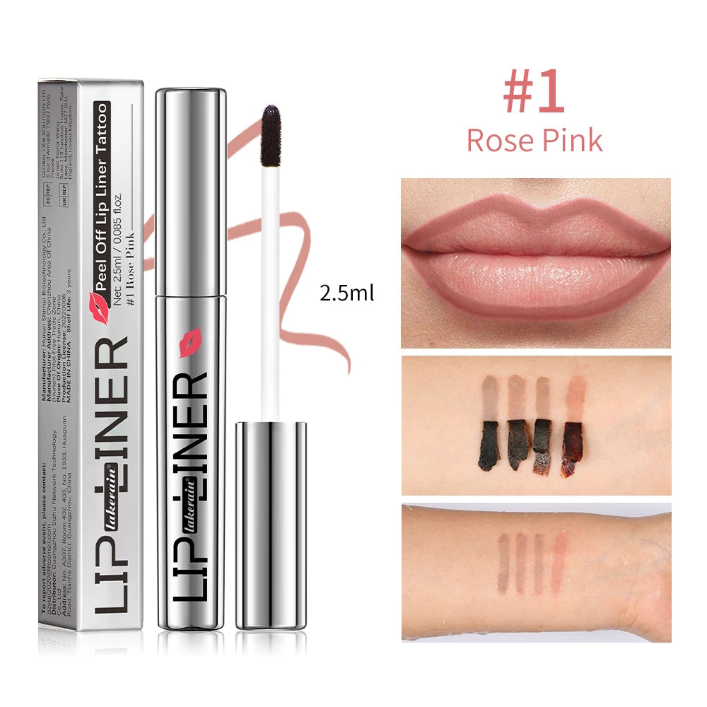 Long Lasting Matte Lip Liner ForWomen Makeup Peel Off Lip Stain Transfer Proof Lipstain Infused with Hyaluronic Acid & Vitamin E Good Vibrations