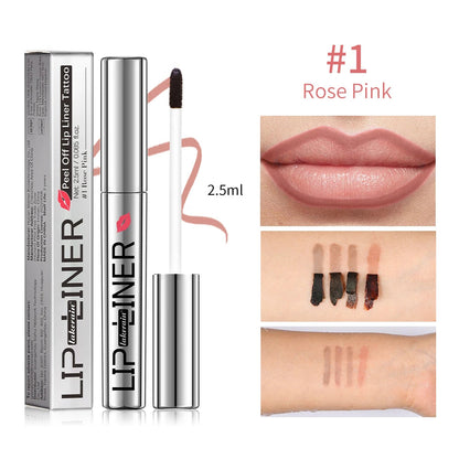 Long Lasting Matte Lip Liner ForWomen Makeup Peel Off Lip Stain Transfer Proof Lipstain Infused with Hyaluronic Acid & Vitamin E Good Vibrations