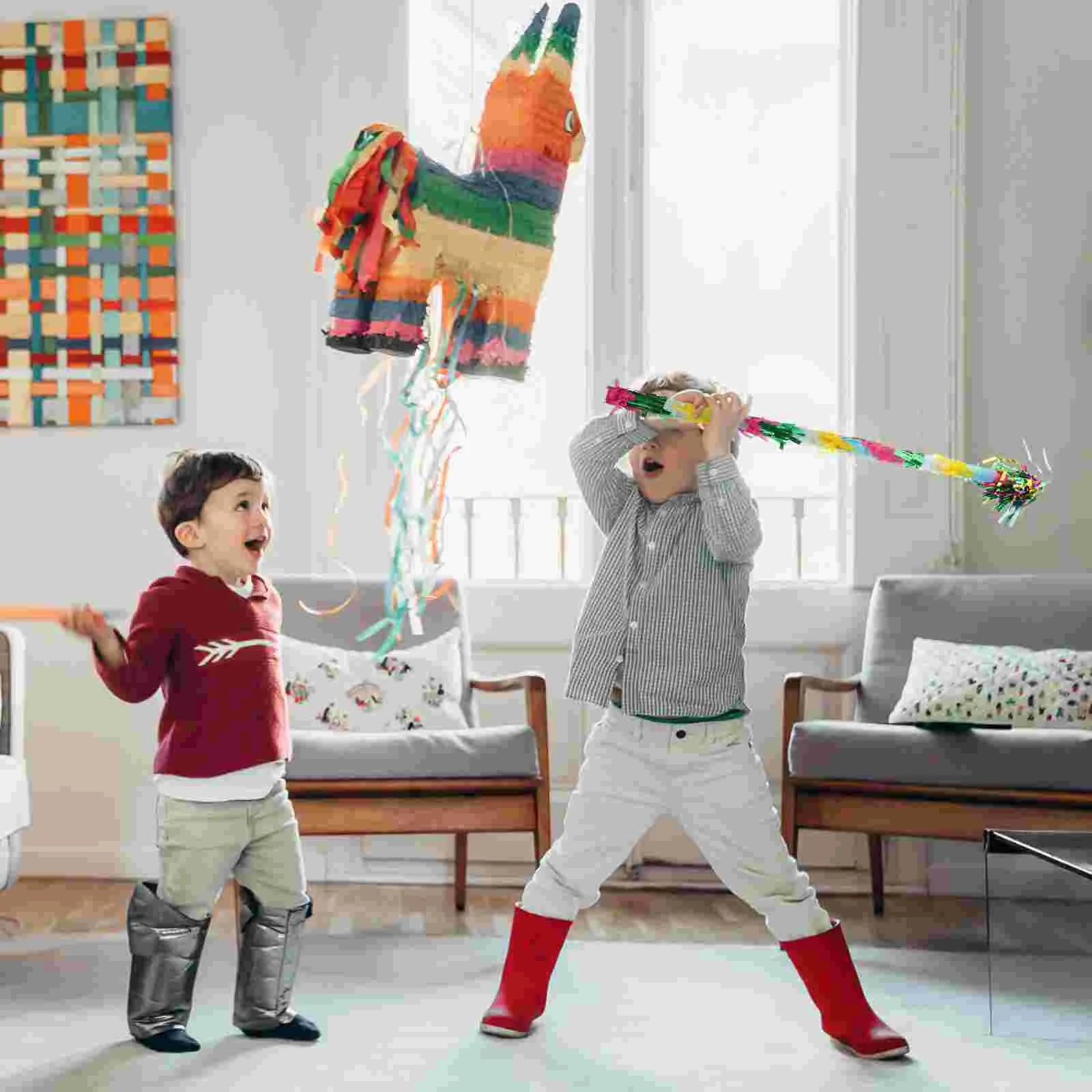 Eye Mask Stick Toys Festival Celebration Pinata Sticks for Pinatas Game Birthday Party Supply with Good Vibrations