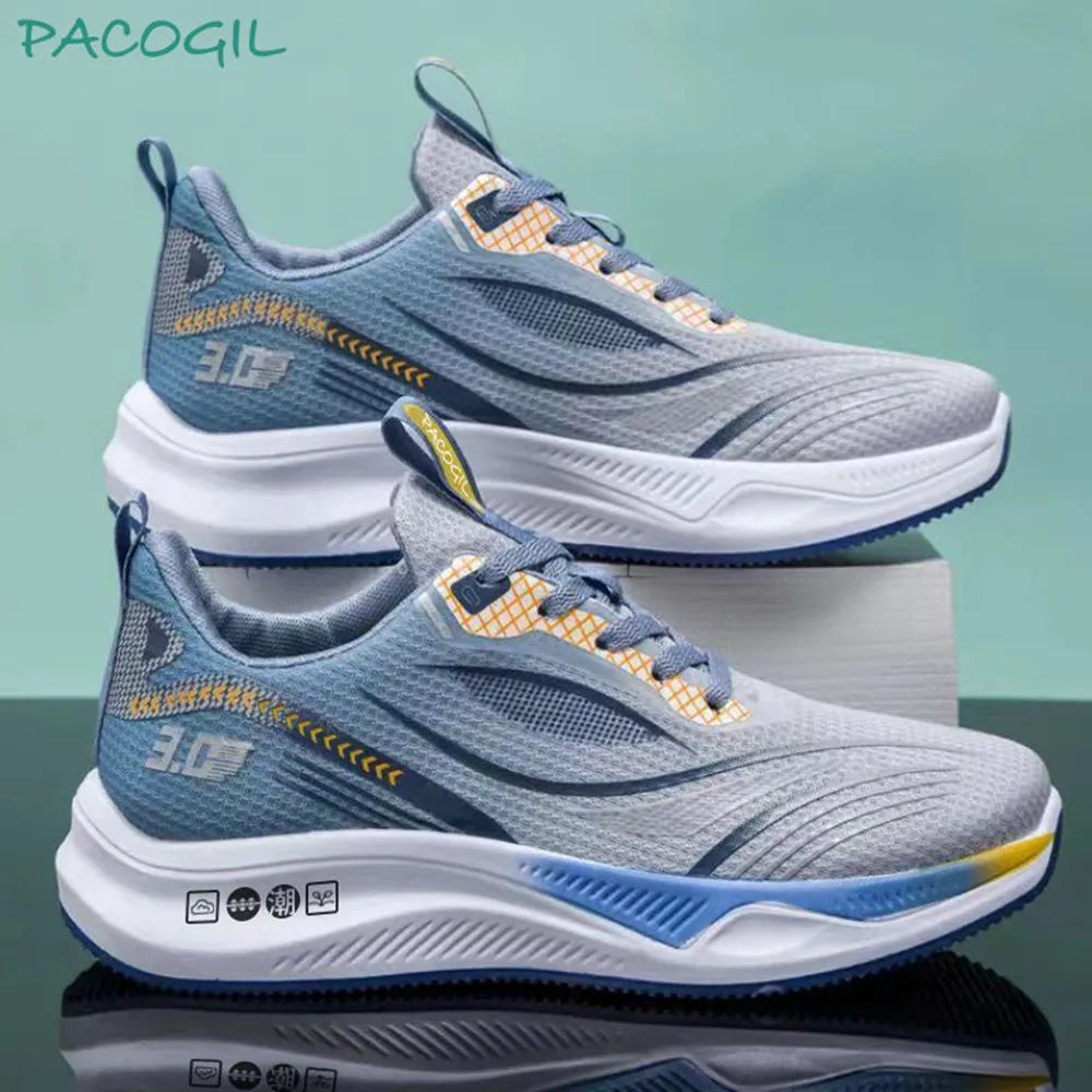 Sneakers for Men Fashion Men's Casual Sneakers Comfortable Breathable Running Tennis Shoes Zapatillas De Hombre Good Vibrations