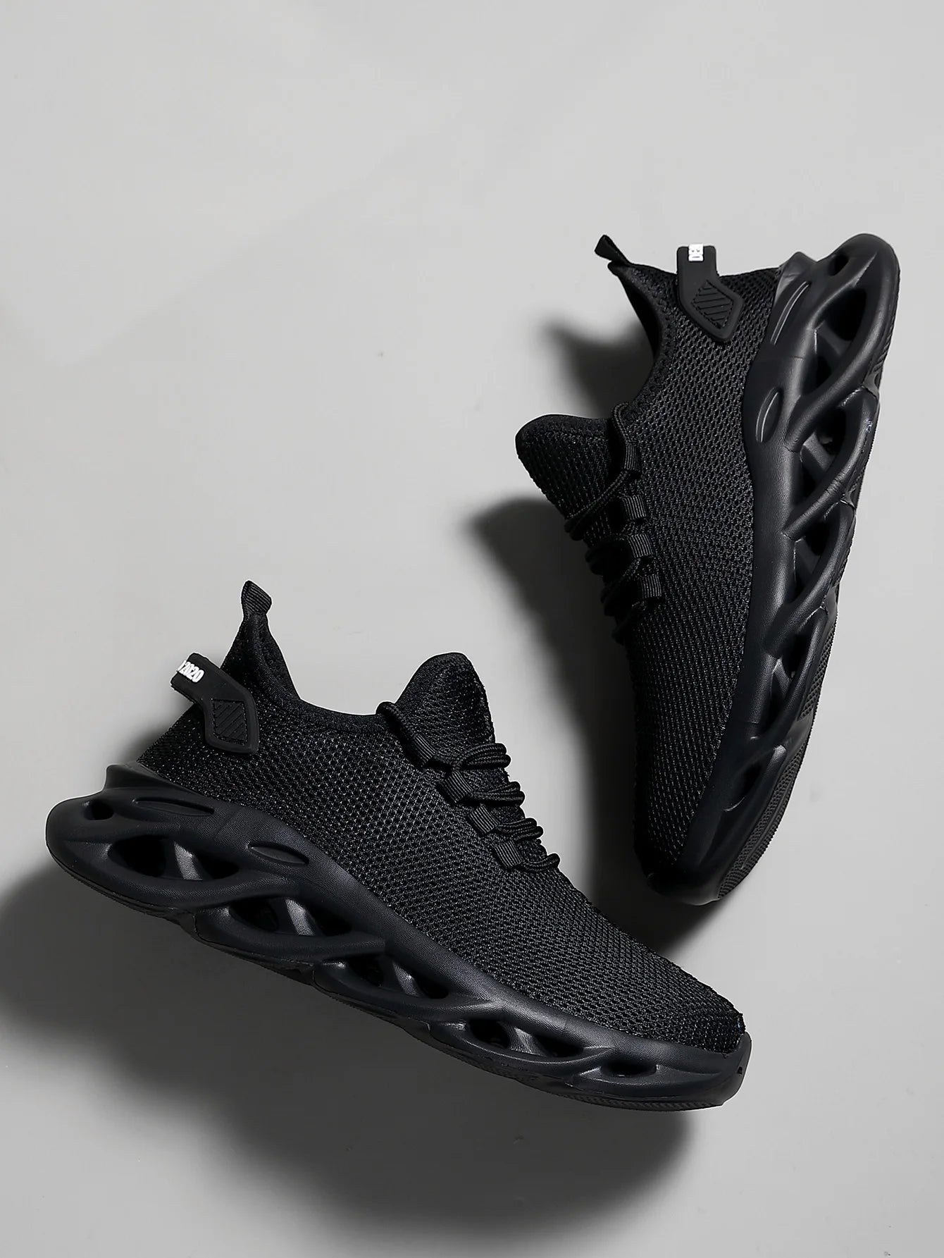 Men Sports Running Black Jogging Shoes Casual Sneakers Brown Outdoor Breathable Mesh Women Light Shock-absorption Black Tennis Good Vibrations