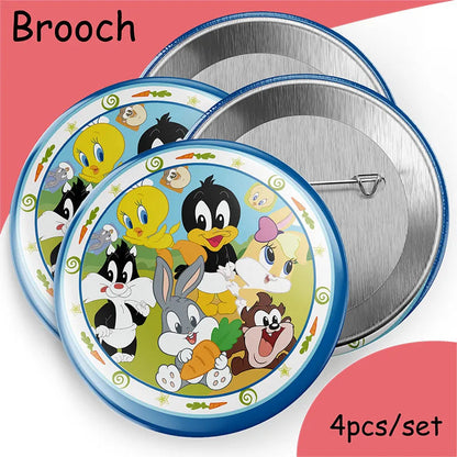 Disney Theme Birthday Party banner Decorations Paper Cup Plate Straw Baby Shower Kids Birthday Party Supplies Good Vibrations