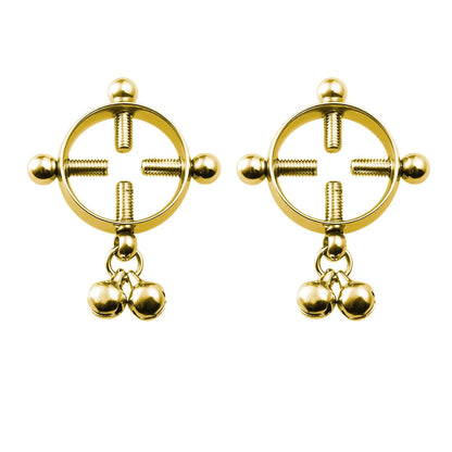 2PCS Screw Bell Pendant Fake Nipple Ring Women Stainless Steel Fashion Piercing Jewelry Body Jewelry Round Nipple Piercings Bar Good Vibrations