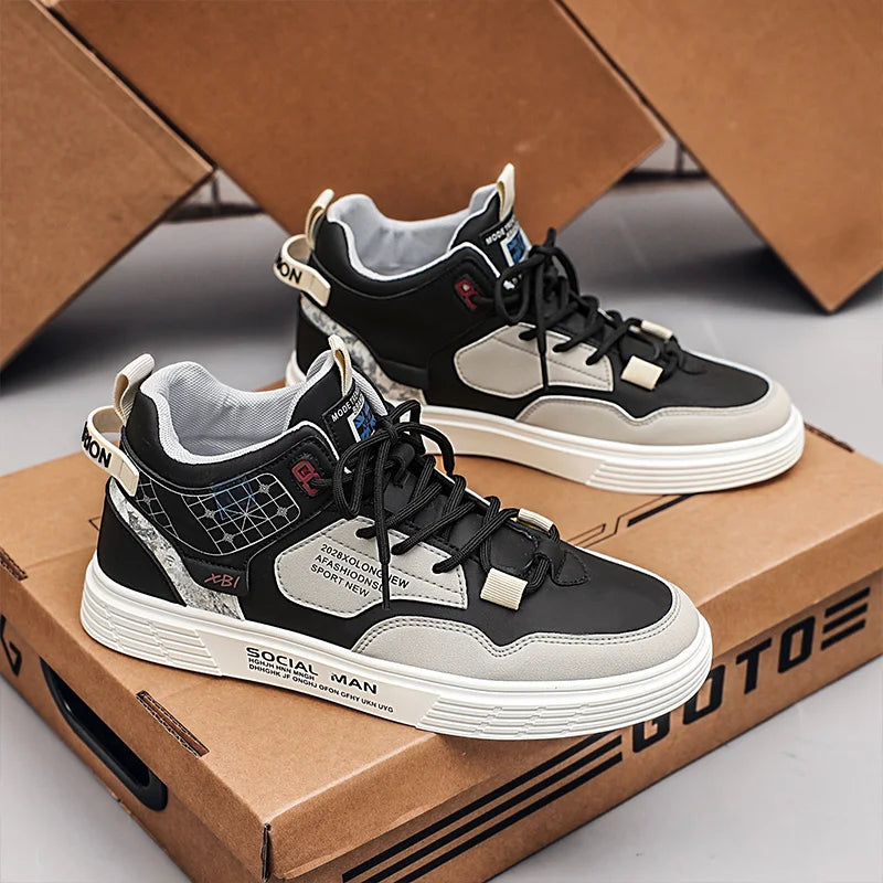 Fashion Trend Running Sneakers for Men Comfort Hard-wearing Athletic Shoes Outdoor Lace-up Tenis Masculino Summer Breathable Good Vibrations