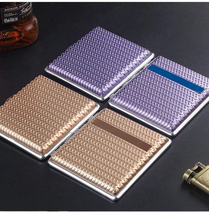 Fashion Cigarette Case 20pcs Metal Cigarette Holder Coarse Pack Anti-pressure Moisture-proof Portable Cigarette Case Good Vibrations Adult Super Store